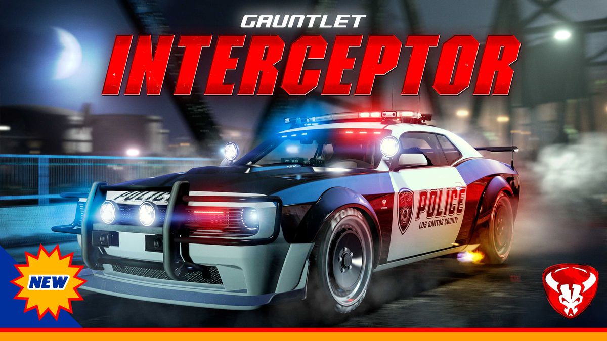 GTA Online promo art for the Gauntlet Interceptor