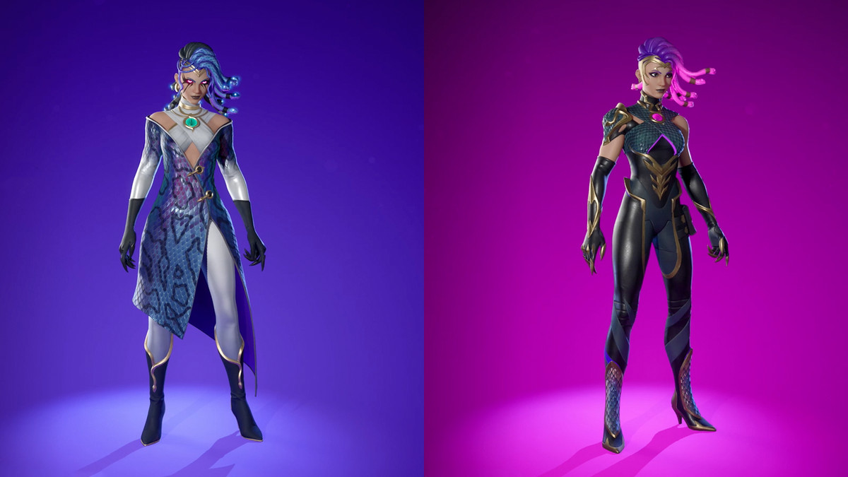 Fortnite Myths &amp; Mortals Medusa and Gorgon Warrior Medusa skins