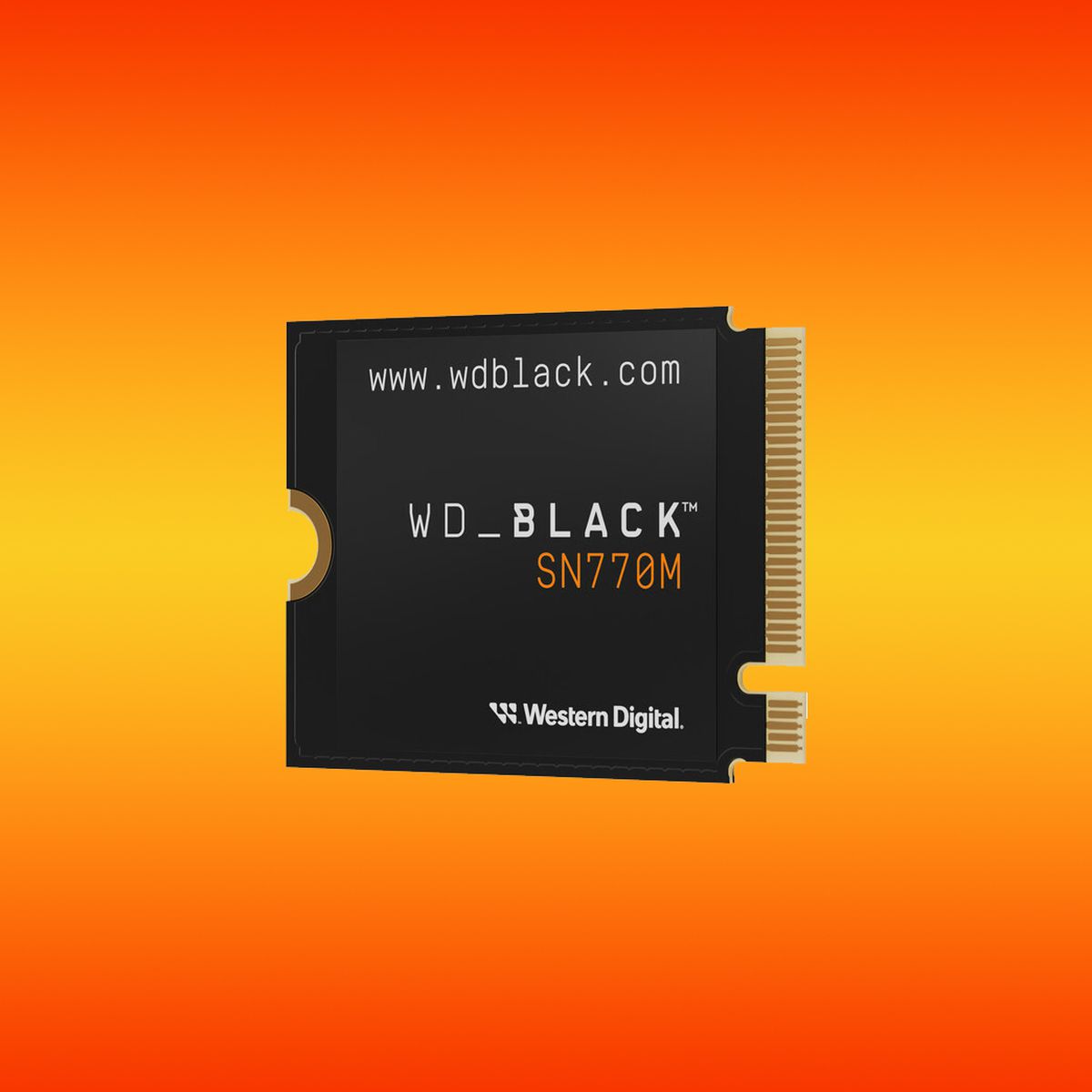 A stock photo of the WD_Black SN770M SSD