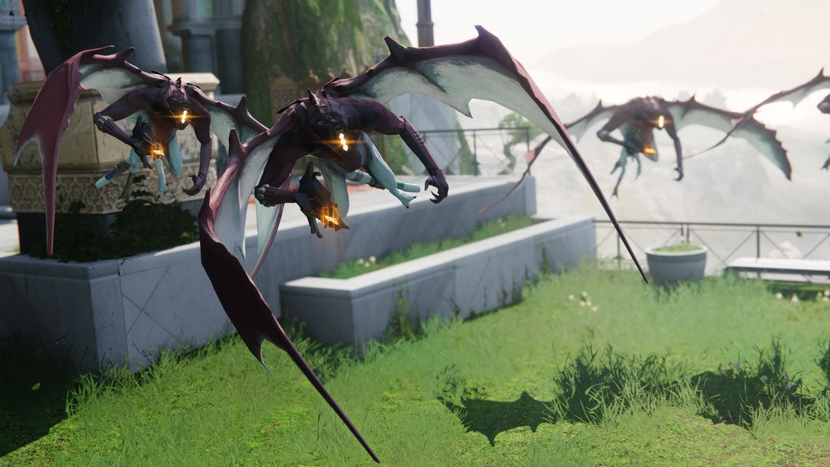 Flying members of the Dread enemy race in Destiny 2: The Final Shape