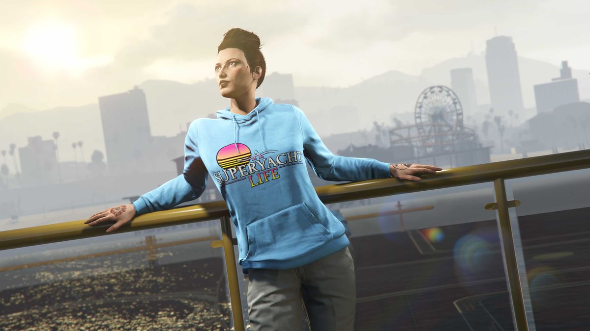 GTA Online promo art for the Superyacht Life Hoodie