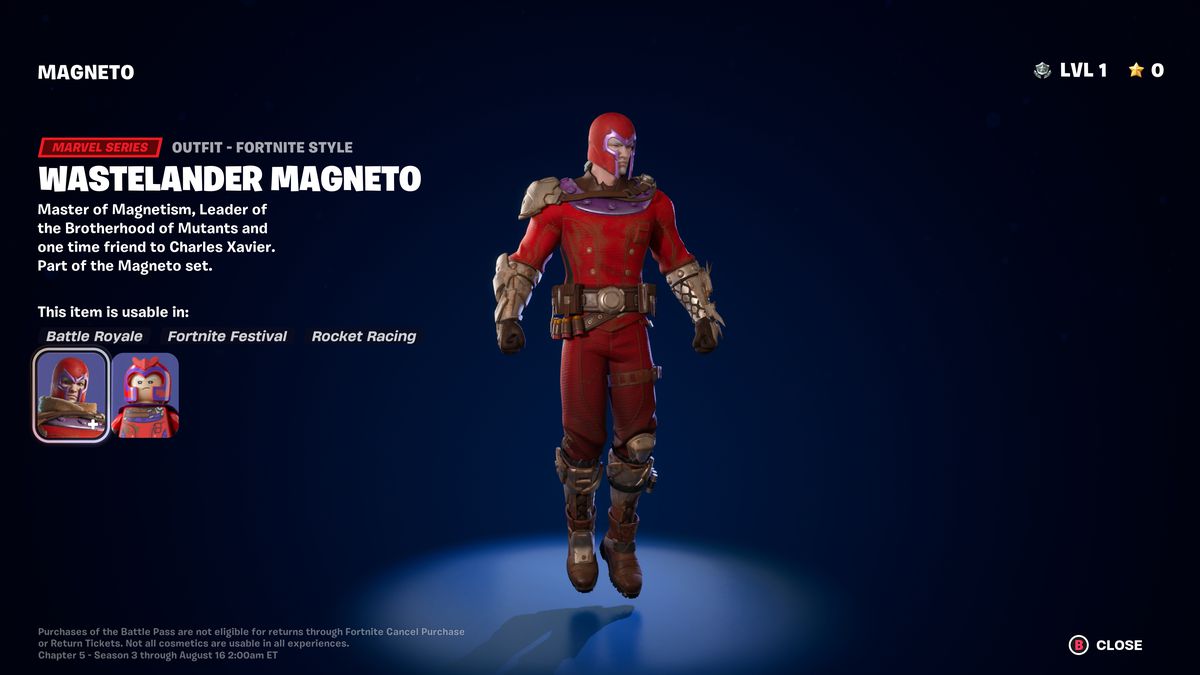 How to get the Magneto skin in Fortnite Chapter 5 Season 3