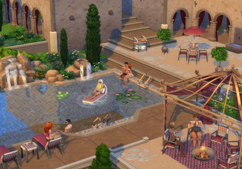 The Sims 4’s next kits focus on poolside luxury and cozy bistro dining