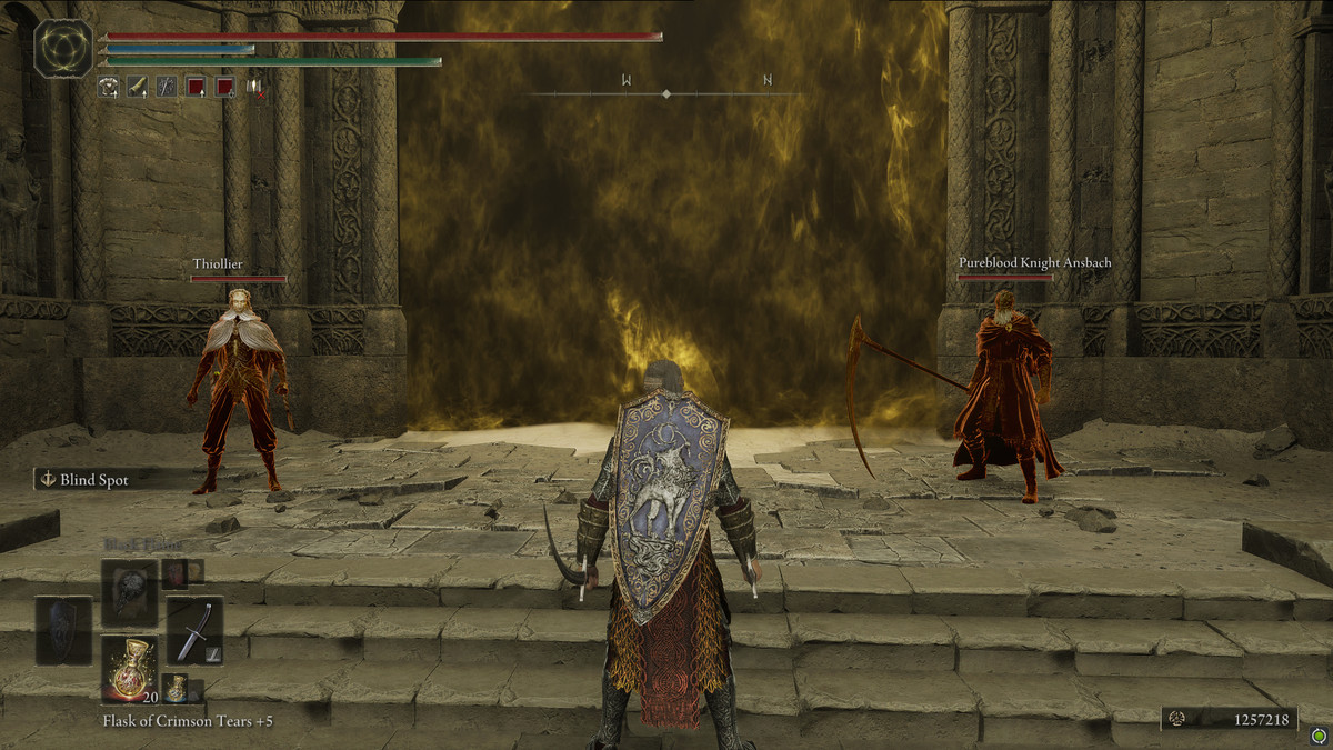 Elden Ring Shadow of the Erdtree Thiollier and Ansbach at the final boss fight