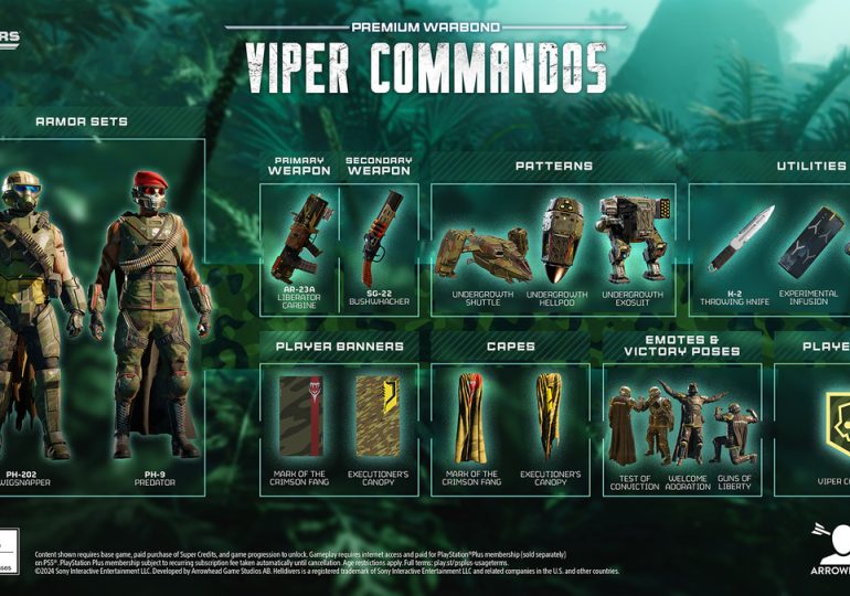 What time does Helldivers 2’s Viper Commandos Warbond release?