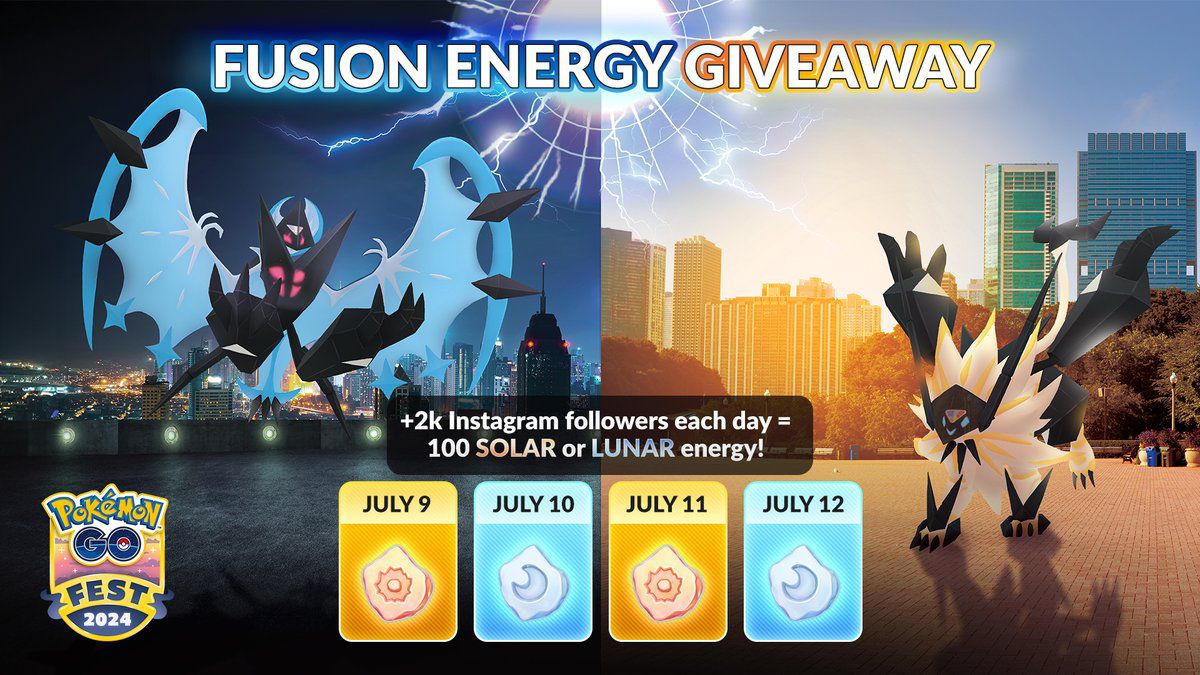 How to get free Solar Fusion Energy and Lunar Fusion Energy with codes in Pokémon Go